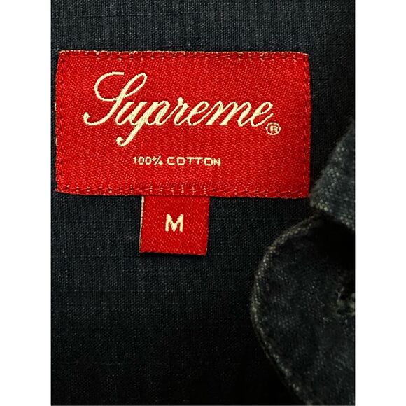 Supreme  Button up Blue Long Sleeve M - Picture 4 of 5